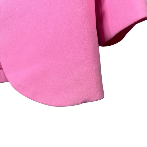 House of CB NWT Making Money Moves Gabri Pink Satin Button Lapel Blazer Small - Picture 10 of 10